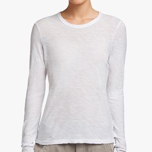 James Perse long sleeve T shirt Sz 0 white